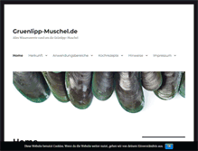 Tablet Screenshot of gruenlipp-muschel.de